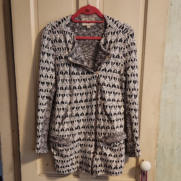 Lucky Brand Jackets & Blazers - Lucky Brand Monochrome Patterned Blazer